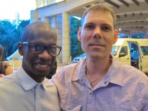 Troy Carter with Jarome Matthew of Pro Soul Alliance